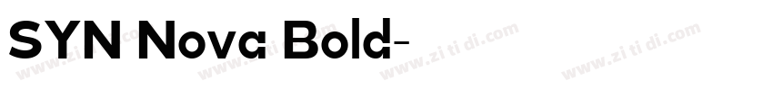 SYN Nova Bold字体转换